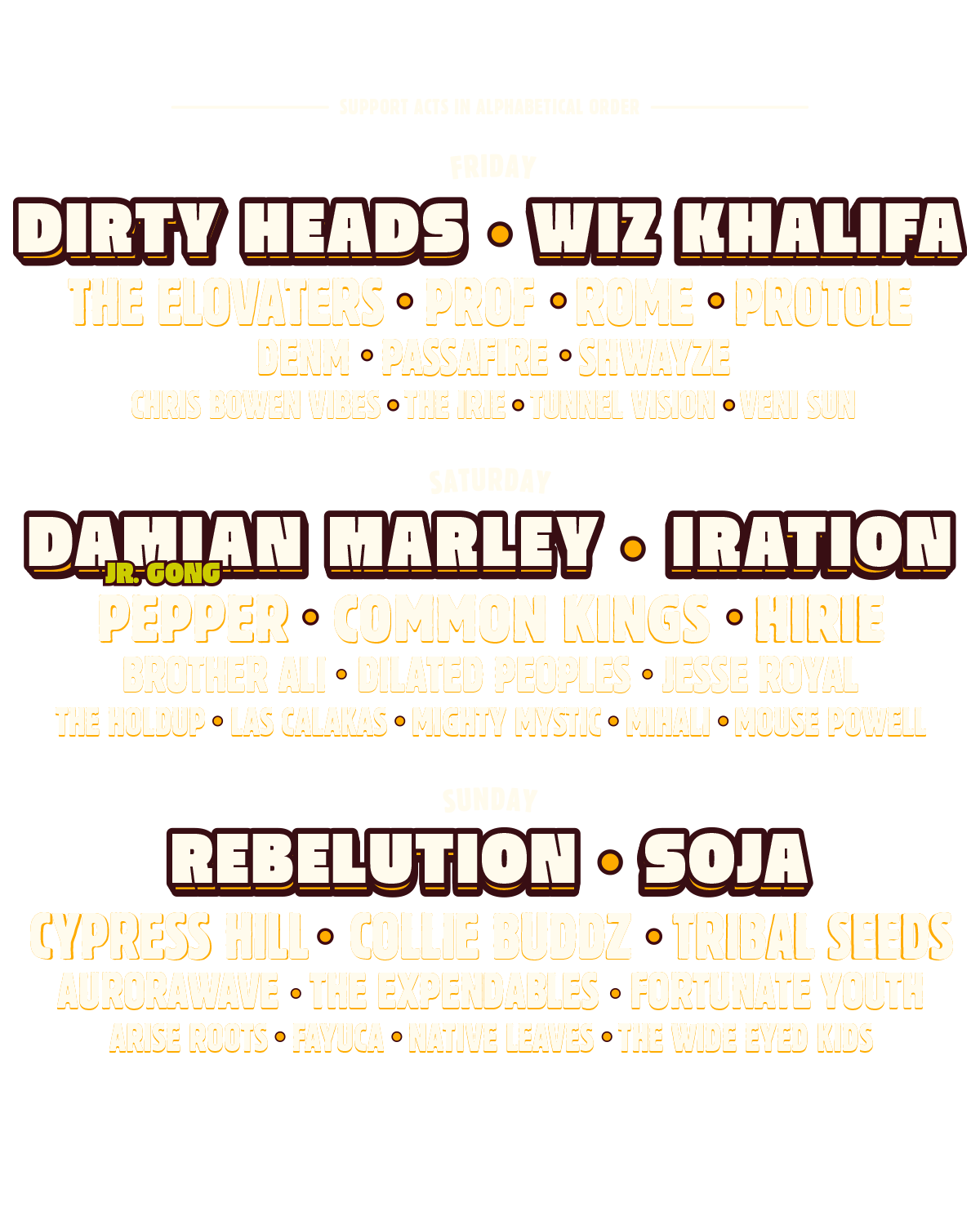 Event Lineup