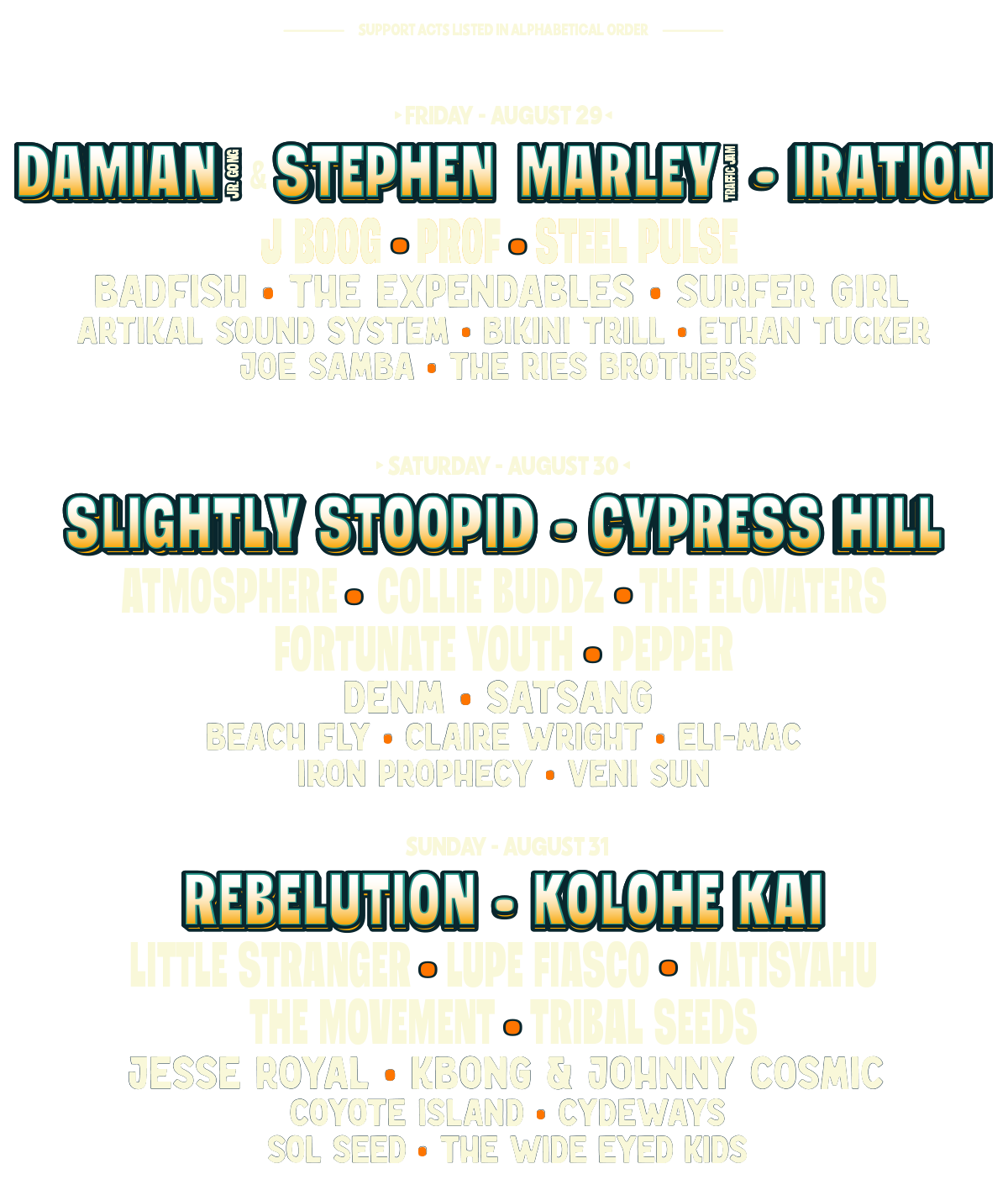 Event Lineup