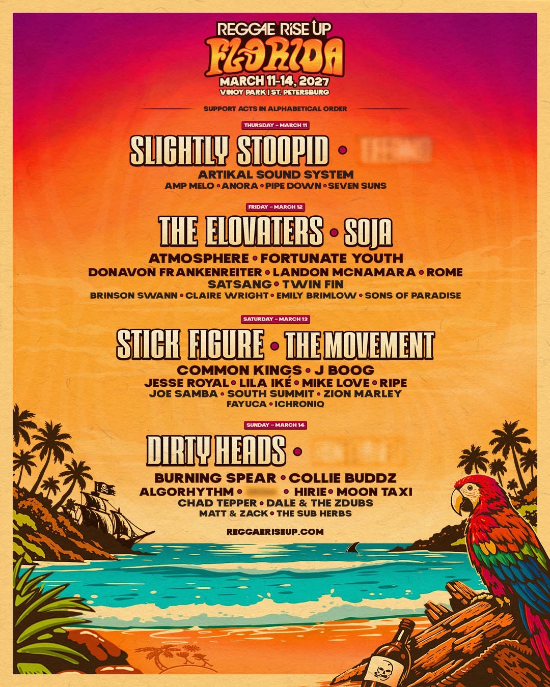 Reggae Rise Up Florida Festival 2027
