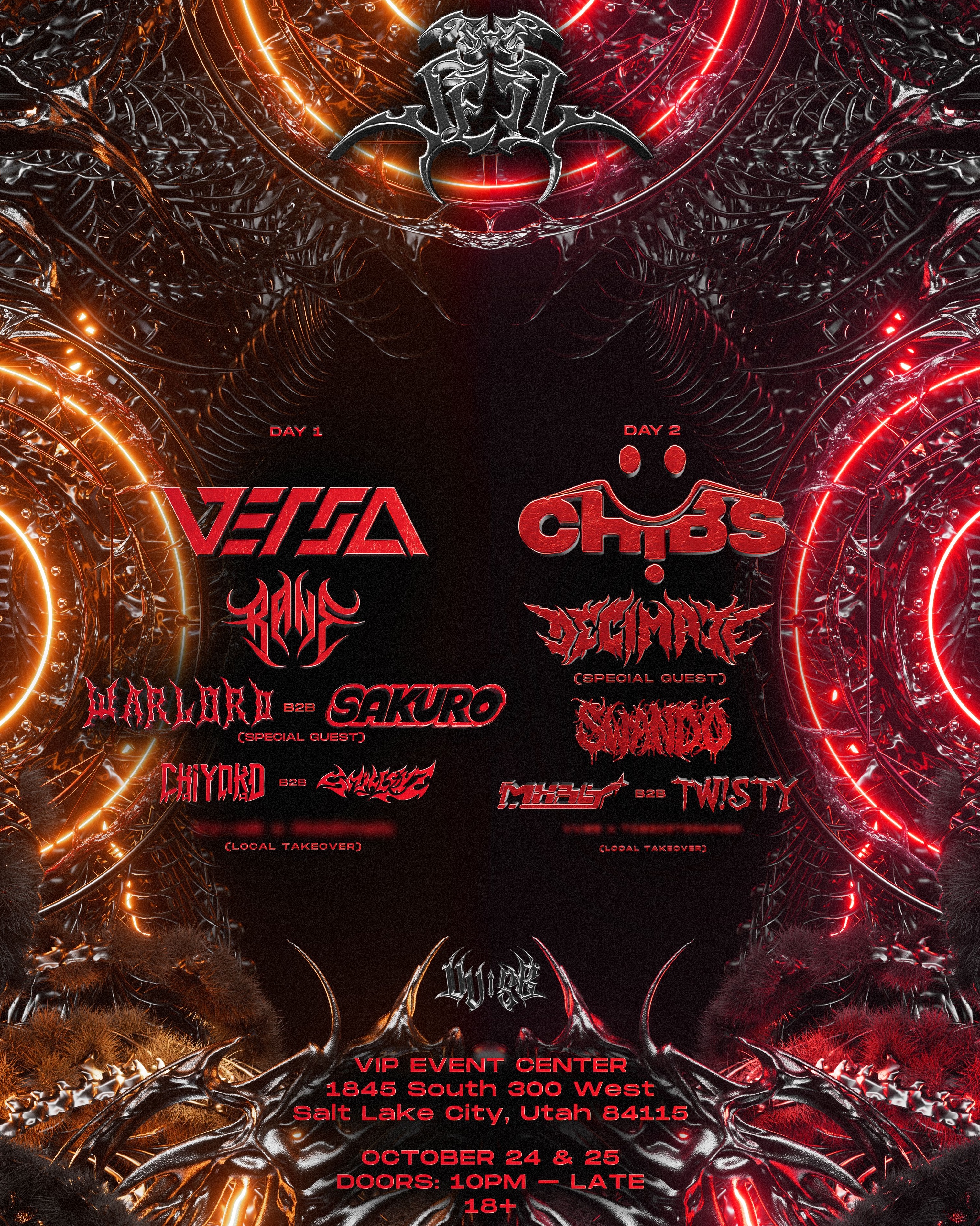 AMF Vol2: Bear grillz, Vastive, Vrg, Tyrant Hex, Pookie - Event Live