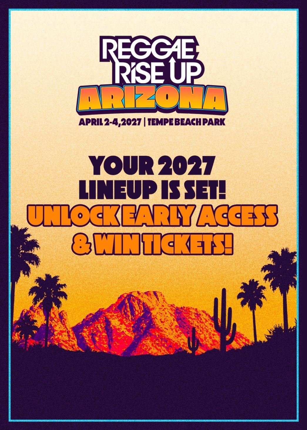Reggae Rise Up Arizona Festival 2027 poster